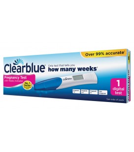 Skaitmeninis testas nėštumui nustatyti Clearblue su savaičių indikatoriumi, N1