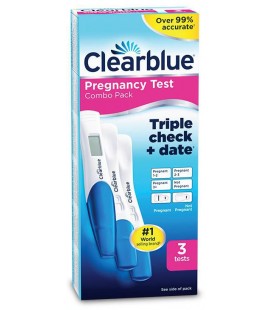 Clearblue Pregnancy Triple Check + Date nėštumo testų rinkinys