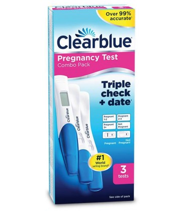 Clearblue Pregnancy Triple Check nėštumo testų rinkinys