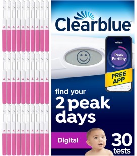 Clearblue skaitmeninis ovuliacijos testas, N1 (30 keičiamų atgalių)