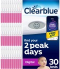 Clearblue skaitmeninis ovuliacijos testas, N1 (30 keičiamų atgalių)